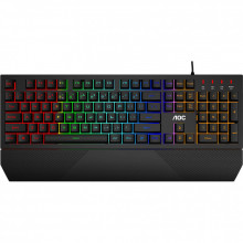 Клавиатура AOC GK200 Rainbow LED USB Black (GK200D32R) (341174)