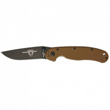 Нож Ontario Knife RAT II D2 Coyote Brown, Black Blade (ON8830CB) (280874)