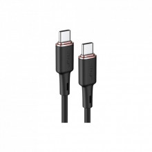Дата кабель USB-C to USB-C 1.2m 3A 60W silicone C2-03 black Acefast (6974316280729) (322874)