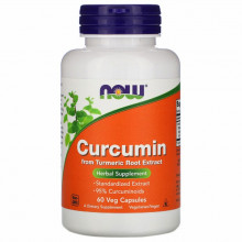 Травы Now Foods Куркумин, Curcumin, 60 капсул (NOW-04638) (305084)