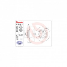 Тормозной диск Brembo 08.B348.41 (298284) Тормозной диск Brembo 08.B348.41 (298284)