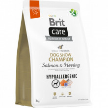 Сухой корм для собак Brit Care Dog Hypoallergenic Dog Show Champion с лососем и селедкой 3 кг (8595602559114) (323284)