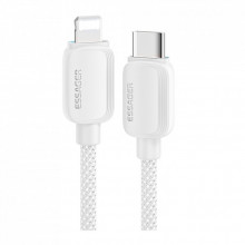 Дата кабель USB-C to Lightning 2.0m 20W white Essager (EXCTL-WLA02-P) (324284) Дата кабель USB-C to Lightning 2.0m 20W white Essager (EXCTL-WLA02-P) (324284)