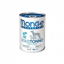 Консервы для собак Monge Dog Solo 100% тунец 400 г (8009470014243) (322384)