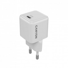Зарядное устройство Canyon CU20C GaN 20W 1xPD EU White (CNS-CUW20C) (321684)
