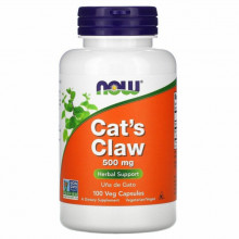 Травы Now Foods Кошачий коготь, 500 мг, Cat's Claw, 100 вегетарианских капс (NOW-04618) (305784)