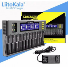 Зарядное устройство на 12 каналов Liitokala Lii-S12 1.2V/3.2V Li-Fe/3.7VLi-Ion/3.8VLi-Ion/9V Крона (240884)