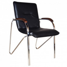 Офисный стул Примтекс плюс Samba chrome wood 1.031 CZ-3 Black (Samba chrome wood 1.031 CZ-3) (207984)