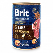 Влажный корм для собак Brit Premium by Nature с ягненком (8595602561841) (232984)