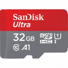 Карта памяти SanDisk 32GB microSDHC class 10 UHS-I A1 Ultra (SDSQUA4-032G-GN6MN) (346094)