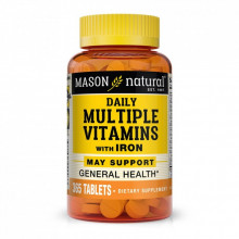 Мультивитамин Mason Natural Мультивитамины с железом на каждый день, Daily Multiple Vita (MAV00003) (306194)