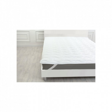 Наматрасник MirSon Eco Light №1712 EcoSilk Air-Soft обычный на резинке по углам White 160x200 см (2200002888325) (326194)