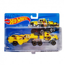 Детский игровой набор машинок T-K937-1(Yellow) с трейлером