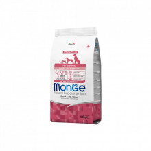 Сухой корм для собак Monge Dog All breeds Adult говядина с рисом 2.5 кг (8009470004947) (322794)