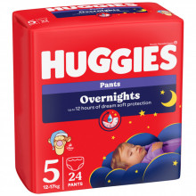 Подгузники Huggies Overnights Pants Трусики 5 12-17 кг 24 шт. (5029053581095) (210205)