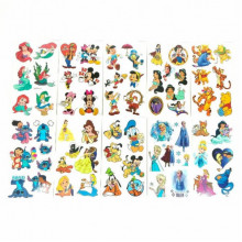 Набор детских временных тату "Мультики" cartoons-tatoo-set-10, 12х7 см 10 тату