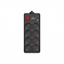 Сетевой фильтр питания REAL-EL RS-PROTECT 805 1.8m, black (EL122300042) (255205)