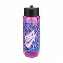 Бутылка для воды Nike TR Renew Recharge Straw Bottle 24 OZ рожевий, чорний, білий 709 мл N.100.7643.660.24 (887791762474) (282205)