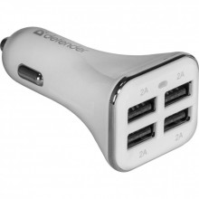 Зарядное устройство Defender UCA-05 авто, 4 порта USB, 5V / 8A (83567) (321205)