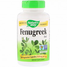 Травы Nature's Way Пажитник, Fenugreek Seed, 610 мг, 180 капсул (NWY-14610) (306305)