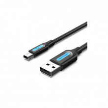 Дата кабель USB 2.0 AM to Mini 5P 2.0m black Vention (COMBH) (344305)