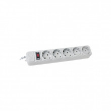 Сетевой фильтр питания Maxxter SPM5-G-15G grey, 4.5 м кабель, 5 розеток (SPM5-G-15G) (154405)