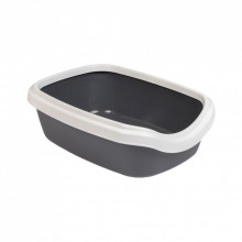 Туалет для кошек Природа Comfort М (серый/черный) (4823082416998) (229705)