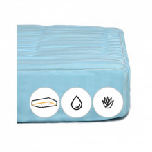 Наматрасник MirSon хлопковый Valentino Waterproof Cotton Aloe Vera 274/1 70x190 см (2200000368904) (272805)