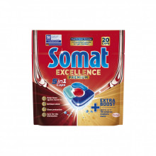 Таблетки для посудомоечных машин Somat Excellence 5-в-1 20 шт. (9000101808384) (247905)