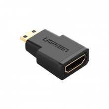 Переходник Mini HDMI M to HDMI F black UGREEN (20101) (341915) Переходник Mini HDMI M to HDMI F black UGREEN (20101) (341915)