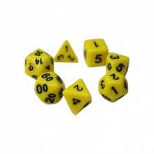 Набор кубиков для настольных игр Games 7 Days Opaque 7 Dice Set - Yellow (g7dopaq11) (269325)