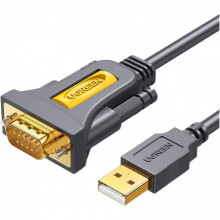 Кабель для передачи данных USB to COM M 2.0m DB9 RS-232 CR104 black Ugreen (20222) (319325) Кабель для передачи данных USB to COM M 2.0m DB9 RS-232 CR104 black Ugreen (20222) (319325)