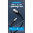 Дата кабель USB 2.0 AM to Lightning 2.0m 2.4A Aluminum Alloy Purple Vention (LABVH) (322325)