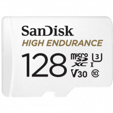 Карта памяти SanDisk 128GB microSDXC class 10 UHS-I U3 V30 High Endurance (SDSQQNR-128G-GN6IA) (342625)