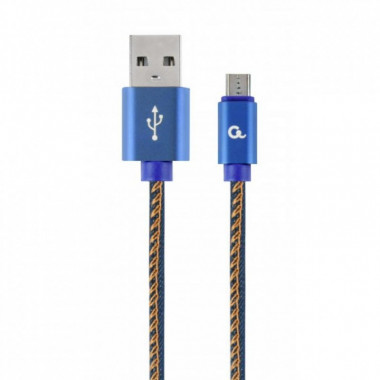 Дата кабель USB 2.0 AM to Micro 5P 1.0m Cablexpert (CC-USB2J-AMmBM-1M-BL) (260725)