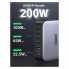 Зарядное устройство Ugreen 6xUSB 200W (4хUSB-C+2xUSB-A) Gan CD271 (40914) (241825)
