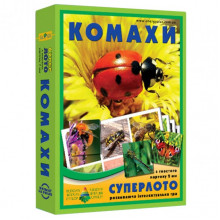Настольная игра супер ЛОТО "Насекомые" 81947, 36 карточек