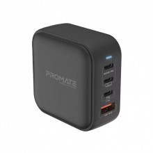 Зарядное устройство Promate 100W 3xUSB-C + USB-A (ganport4-100pd.black) (321825)