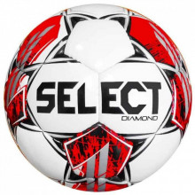 Мяч футбольный Select Diamond v23 біло-червоний Уні 5 (5703543317134) (280035)