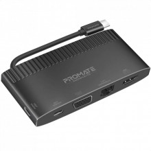Концентратор Promate USB Hub 6 ports mediahub-c6.black (mediahub-c6.black) (321035) Концентратор Promate USB Hub 6 ports mediahub-c6.black (mediahub-c6.black) (321035)