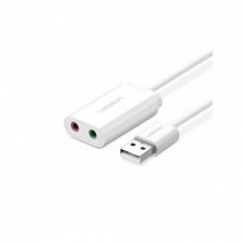 Звуковая плата Ugreen US205 white (30143) (345035) Звуковая плата Ugreen US205 white (30143) (345035)