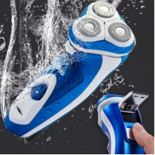 Аккумуляторная влагостойкая мужская электробритва с плавающими ножами DSP 60081 с триммером (174135)