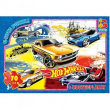 Пазлы детские "Hot Wheels" FW704, 70 элементов