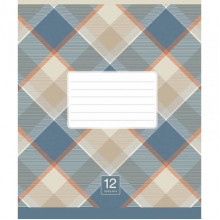 Тетрадь ученическая "Plaid pattern" 018-3345L-2 в линию, 18 листов