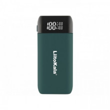 Повербанк-корпус/зарядка Liitokala Lii-MP2, 2x18650-21700, USB-C QC+PD, LCD, Box (Power Bank Case) Зелёный (342235)