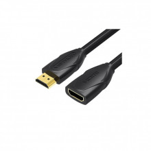 Кабель мультимедийный HDMI M to HDMI F 2.0m black Vention (VAA-B06-B200) (344235)