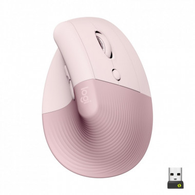 Мышка Logitech Lift Vertical Ergonomic Wireless/Bluetooth Rose (910-006478) (207435)