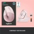Мышка Logitech Lift Vertical Ergonomic Wireless/Bluetooth Rose (910-006478) (207435)