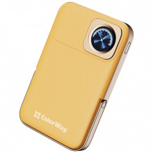 Батарея универсальная ColorWay 10 000 mAh PD/22.5W, 15W MagSafe & Watch Wireless Amber (CW-PB100LPA2Y-WPDD) (344935)
