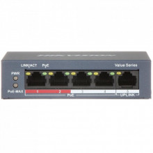 Коммутатор сетевой Hikvision DS-3E0105P-E/M(B) (199045)